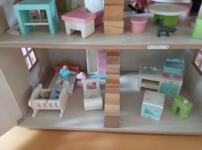 Large wooden dolls house