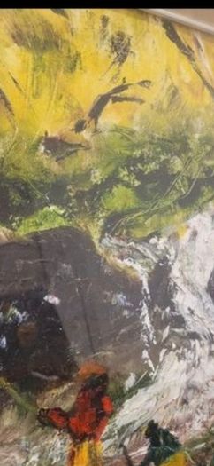 oil on board painting