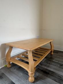 Coffee Table with Storage Shelf