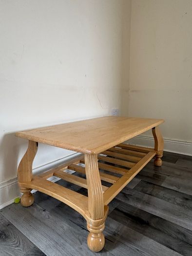 Coffee Table with Storage Shelf