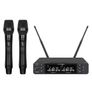 Q-Audio QWM 1960 V3 HH UHF Dual Channel True Diversity Dual Handheld Wireless Mic System Image 2
