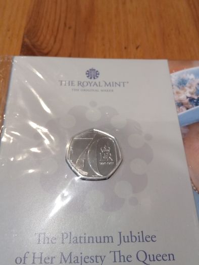 The Platinum Jubilee 50p 2022 Bunc pack