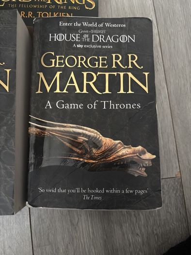 A Song of Ice and Fire: A game of thrones + clash of kings  + free fellowship of the ring on top