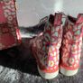 Dr Martens / Docs Size 5 , 1460 Candy Pink, White and Orange Leopard Print Leather Boots Image 4