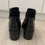 River Island Black Leather Ankle Boots Image 10