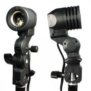 E27 Bulb Holder Umbrella Holder Bracket Photo Light Lamp Mount