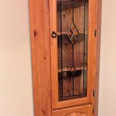 Wood Corner Display Cabinet