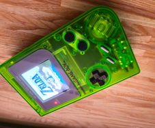 Gameboy Classic DMG Genuine - upgraded screen + ZELDA  cart