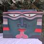 Wooden Tribal Indinesian Rainbow Vayu Face Image 2