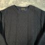 VTG Serious Golf Sweater Ireland Lined Wool Blend Mens Size Large Permatex Blue Image 4