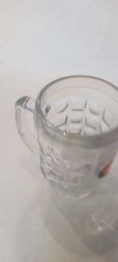biere birra, 1/2 pint tankard glass, collectors item, buyer collects or pays postage thank you, lovely advertising display item for any man cave pub restaurant etc .