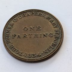 Farthing token, Dublin, Cork and Limerick
