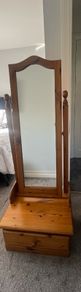 Matching chest of drawers and mirror