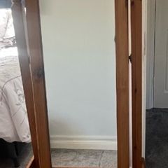 Matching chest of drawers and mirror