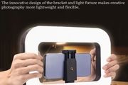 Smartphone Camera Stand, Handheld Circular Selfie Light Kit,