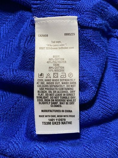 Ted Baker Mens Jumper Size 3 / Large