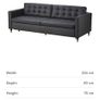 IKEA LANDSKRONA Leather Sofas 2&3 seater Image 2