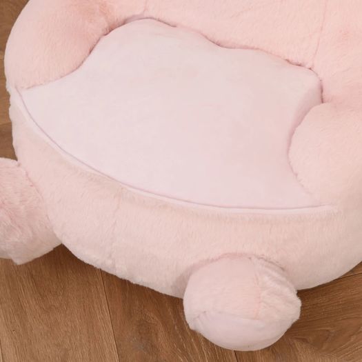 Kids Sofa Chair Children Plush Armchair Stuffed Cute Rabbit Toy Support Seat Learning Baby Nest Sleeping Cushion Bed Soft Snuggle Furniture 60 x 50 x 59cm Pink
