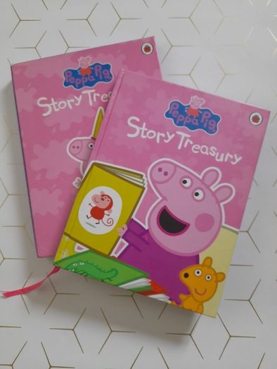 Peppa pigs books, goodnight Peppa, Peppa's first pet, Story Treasury