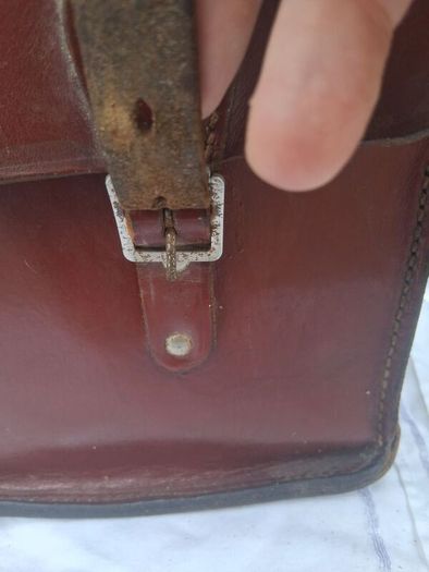 Stunning Hand Made Mid Century Irish Leather Satchel
