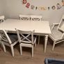 INGATORP Extendable table, white and 6 chairs Image 6