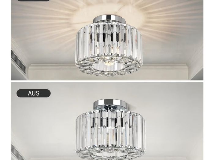 Brand New FRIDEKO HOME Modern Crystal Ceiling Light - Vintage K9 Crystal Chandelier.
