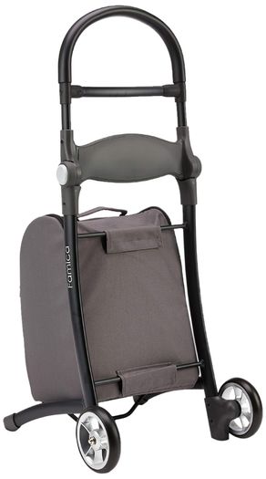 1 x Shop and Sit Trolley Grey/Black