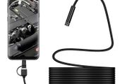 5m Waterproof 3in1 Android USB Mini Micro Type-C Endoscope Camera Snake Drain Inspection 8mm Camera Sumsumg connection