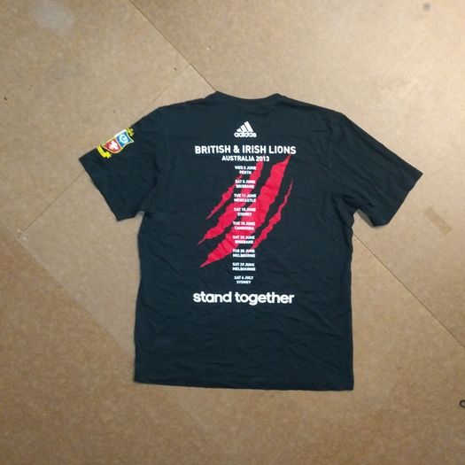 FREE POST Lions (M) Jersey Shirt Rugby British & Irish adidas Britain Ireland Wales Scotland England Australia Tour Tee Medium