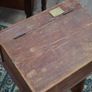 Irish Antique Wooden School Desk Image 5