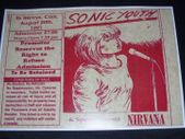 Nirvana Vintage Concert Poster Cork, Ireland 1991 A3 Size Repro