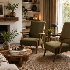 Vintage retro armchairs