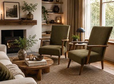 Vintage retro armchairs