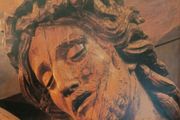 1970s Vintage French Religious Plaque
