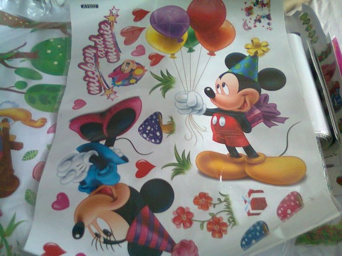 big minnie mickey mouse wall sticker