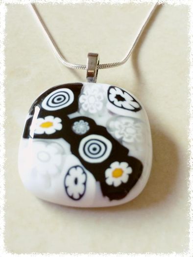 Handmade Millefiori Glass Pendants - FREE DELIVERY