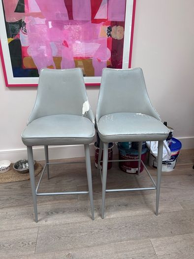 FREE 2 x leather bar stools FREE