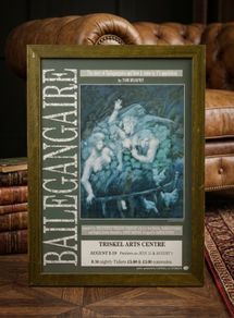 Rare Vintage 1980's Framed Poster Cork Triskel Arts Centre - Bailegangaire by Tom Murphy (Art by Michael Beirne)