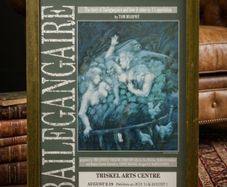 Rare Vintage 1980's Framed Poster Cork Triskel Arts Centre - Bailegangaire by Tom Murphy (Art by Michael Beirne)