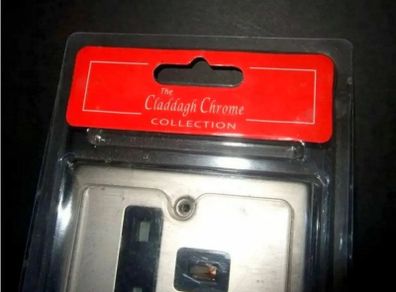 Claddagh Chrome Twin 13A Socket with Dual USB Port