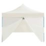 Folding Pop-up Party Tent with 8 Sidewalls 3x9 m Cream Image 7