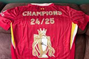 Andy Robertson signed Liverpool jersey