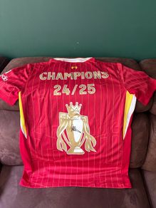 Andy Robertson signed Liverpool jersey