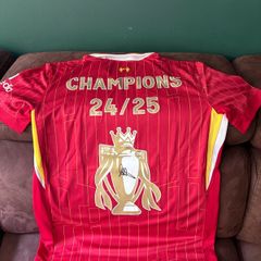 Andy Robertson signed Liverpool jersey