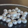 silver necklace with natural pearls Image 4