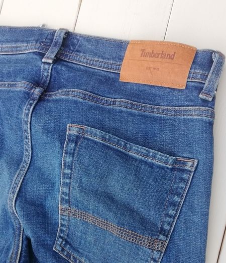 Timberland mens TFO stretch denim slim leg blue jeans W32 L32
