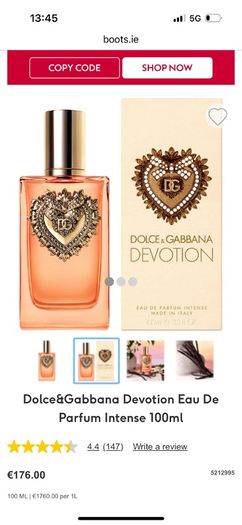 Dolce&Gabbana Devotion Intense 100ml for her