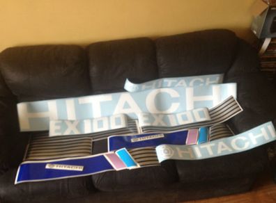 Hitachi Ex100 Digger Complete Decal Set