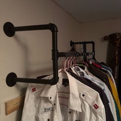 Clothes hanging rail - pipe aesthetic