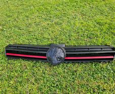 VW Golf MK7 GTI Front Grille. Genuine, Gloss Black with Red Trim